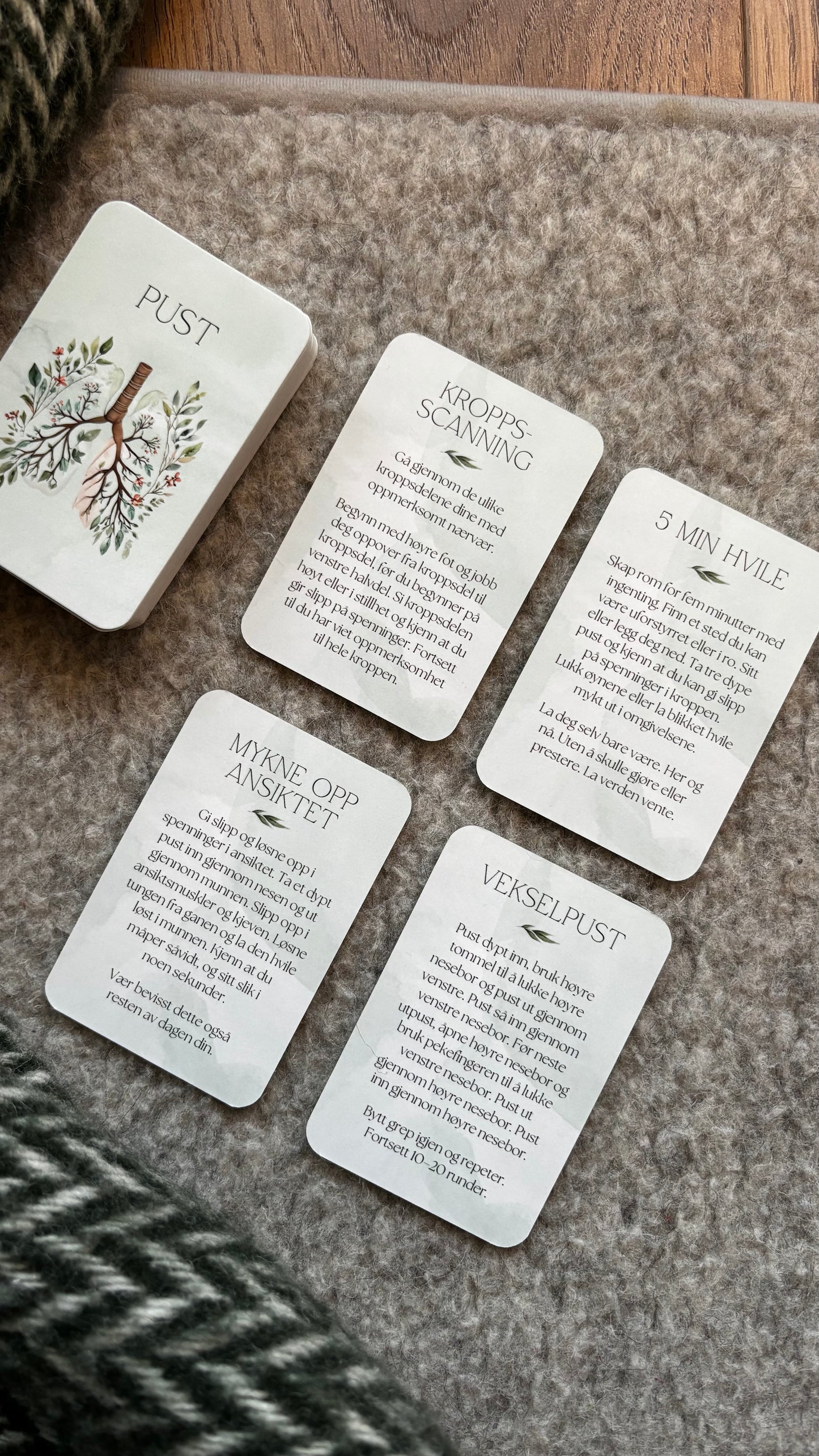 PUST - stressmestringskort