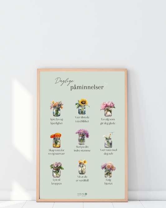 "Daglige påminnelser" plakat